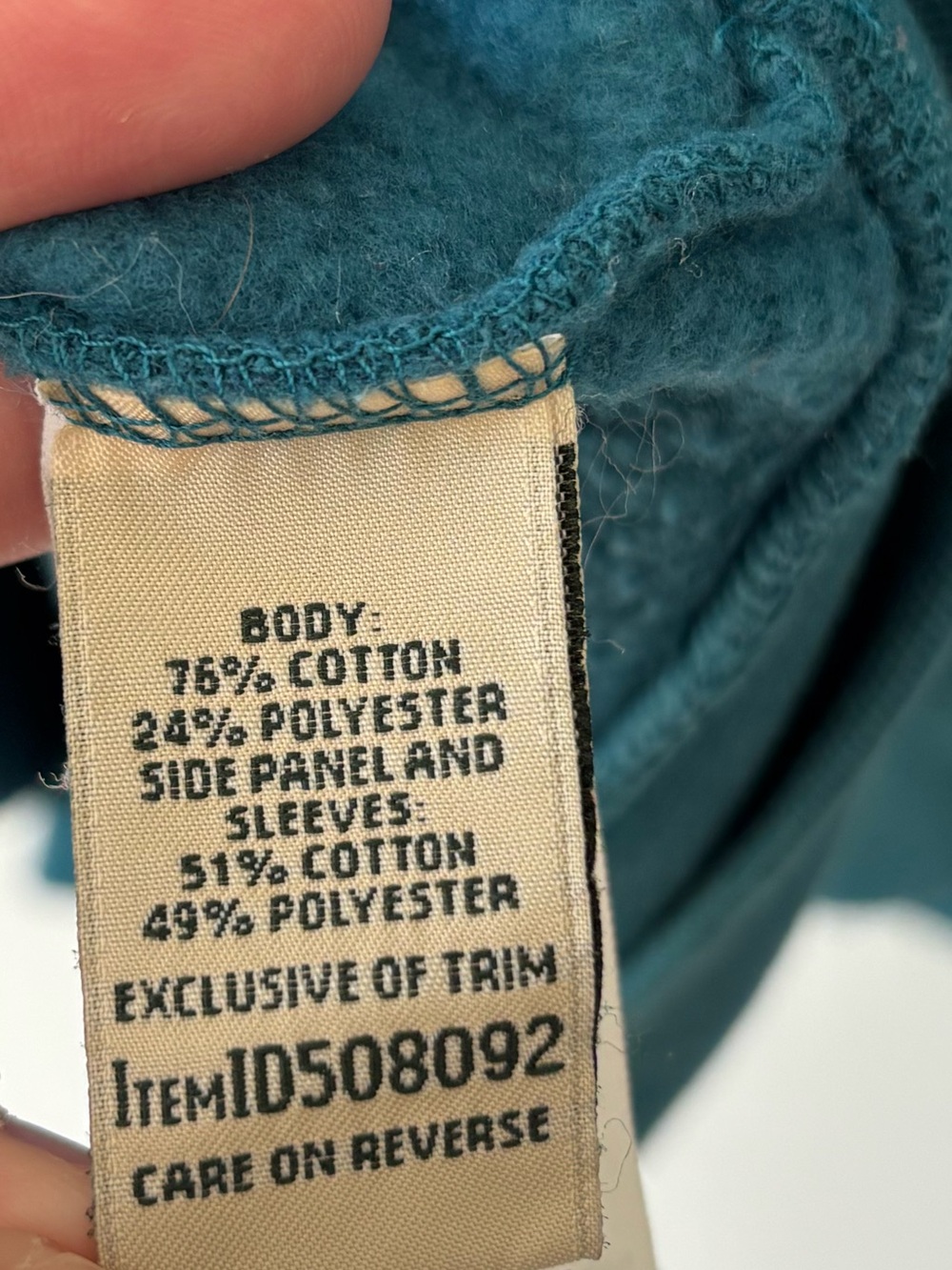 L.L.Bean Diamond Quilted 1/4-zip Pullover Teal Blue Outdoor Athleisure Travel - Picture 9 of 11
